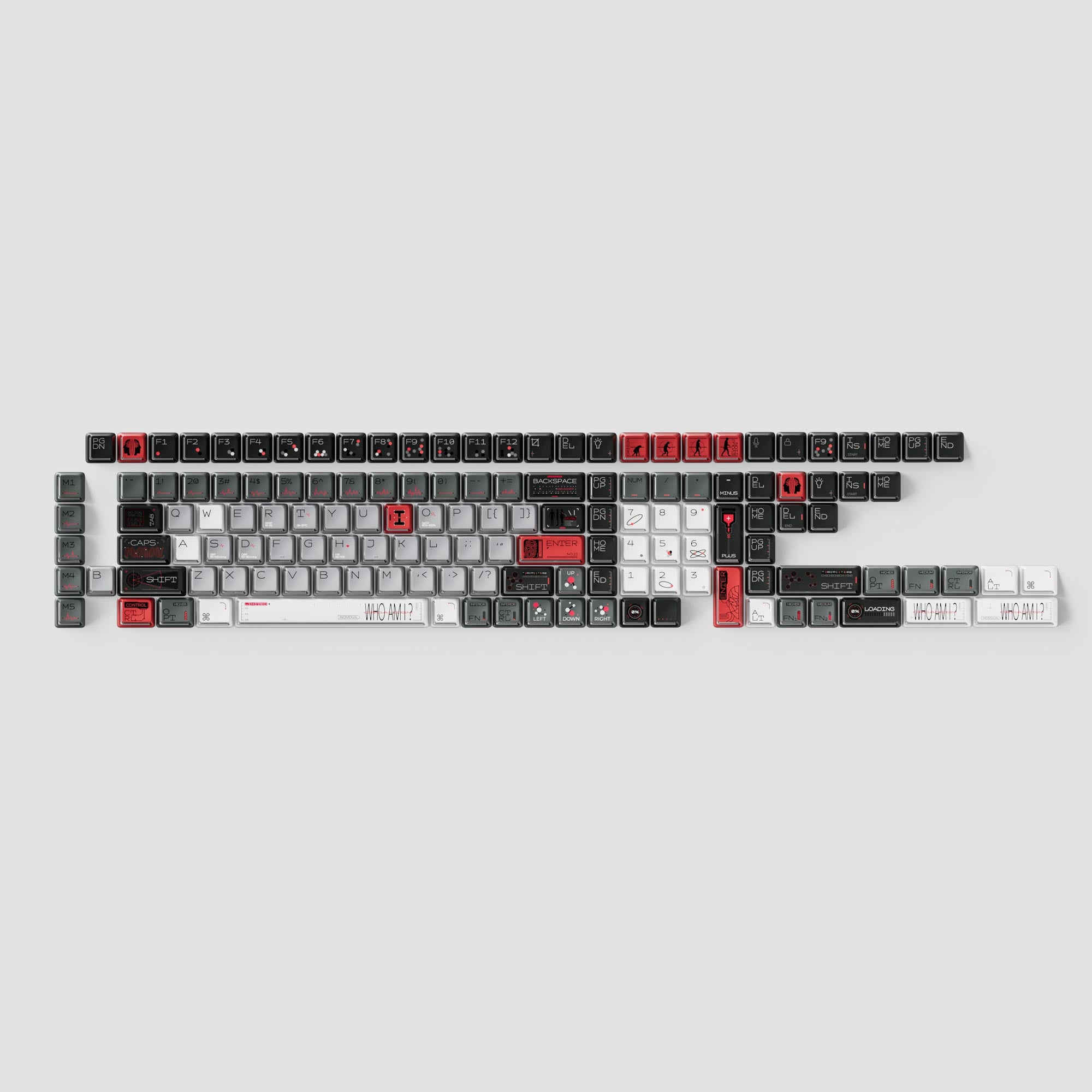 Bio-Individual - Nuclear Power Shine-through Dye-Sub PBT Full Keycap Set - Image 4